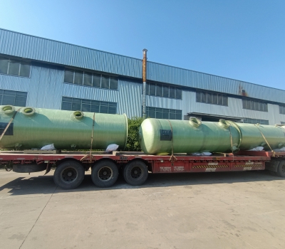 DN1800*5000尾氣噴淋塔吸收塔3臺已裝車完畢